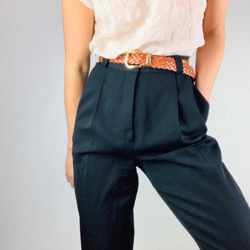 Vintage Louis Feraud Navy High Rise Pant